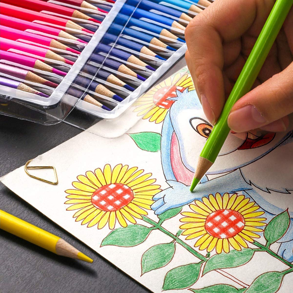 VIDOO 48/72/120/160 Farben professionelle Öl farbige Bleistifte Set Künstler Malerei Skizze Holz Farbe Bleistift Schule Kunst liefert - 160 Colors