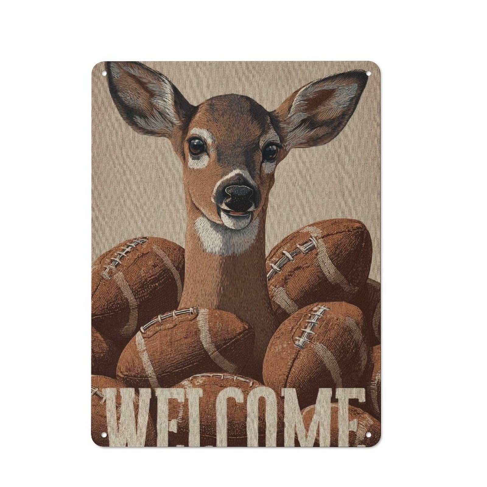 Junmoney Welcome To The Game Metal Plaque 40X30cm With For Hallway Wall, Retro Decor, For Wall Display Collectors