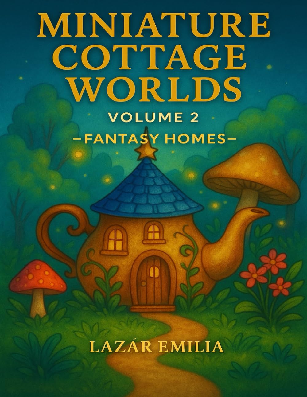 Miniature Cottage Worlds: Volume 2 – Fantasy Homes: 50 Enchanted and Whimsical Fantasy Cottage Coloring Pages for Relaxation and Creativity (Miniature Cottage Worlds – Coloring Book Series)