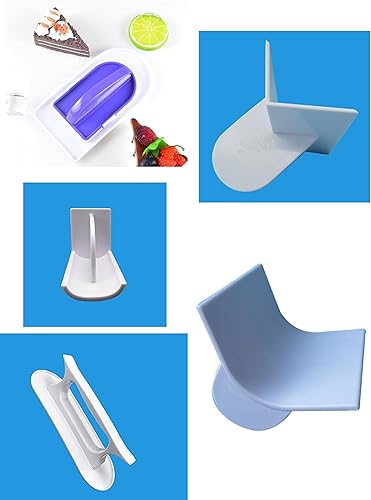 Fondant - Pulidor de glaseado más suave para decoración de tartas, herramienta de paleta de raspador Sugarcraft (5 piezas)