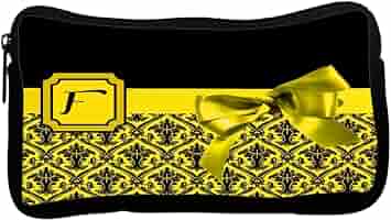 Amazon.com: Rikki Knight Letter F Yellow Monogram Damask Bow