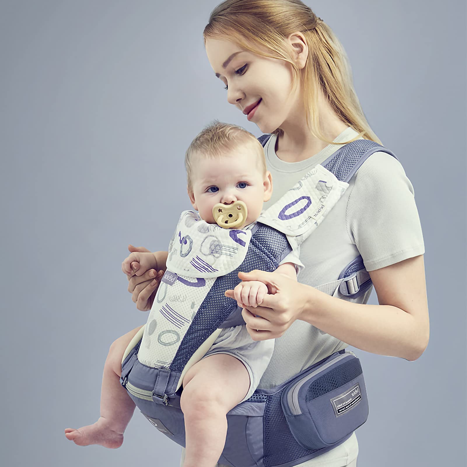 Bebamour Baby Carrier Newborn to Toddler Mesh Baby Carrier Front and
