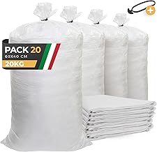 BIBODU Rubble Bags (20 Units) | 40 x 60 cm - Capacity 20 kg | Polypropylene Bags | Perfect for Sand, Land, Garden, Construction and Leaves