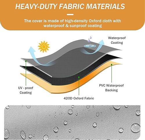 Miniatura 3 de Cubierta impermeable para secadora y lavadora al aire libre, resistente al viento, a prueba de polvo, cubierta de protección universal de carga