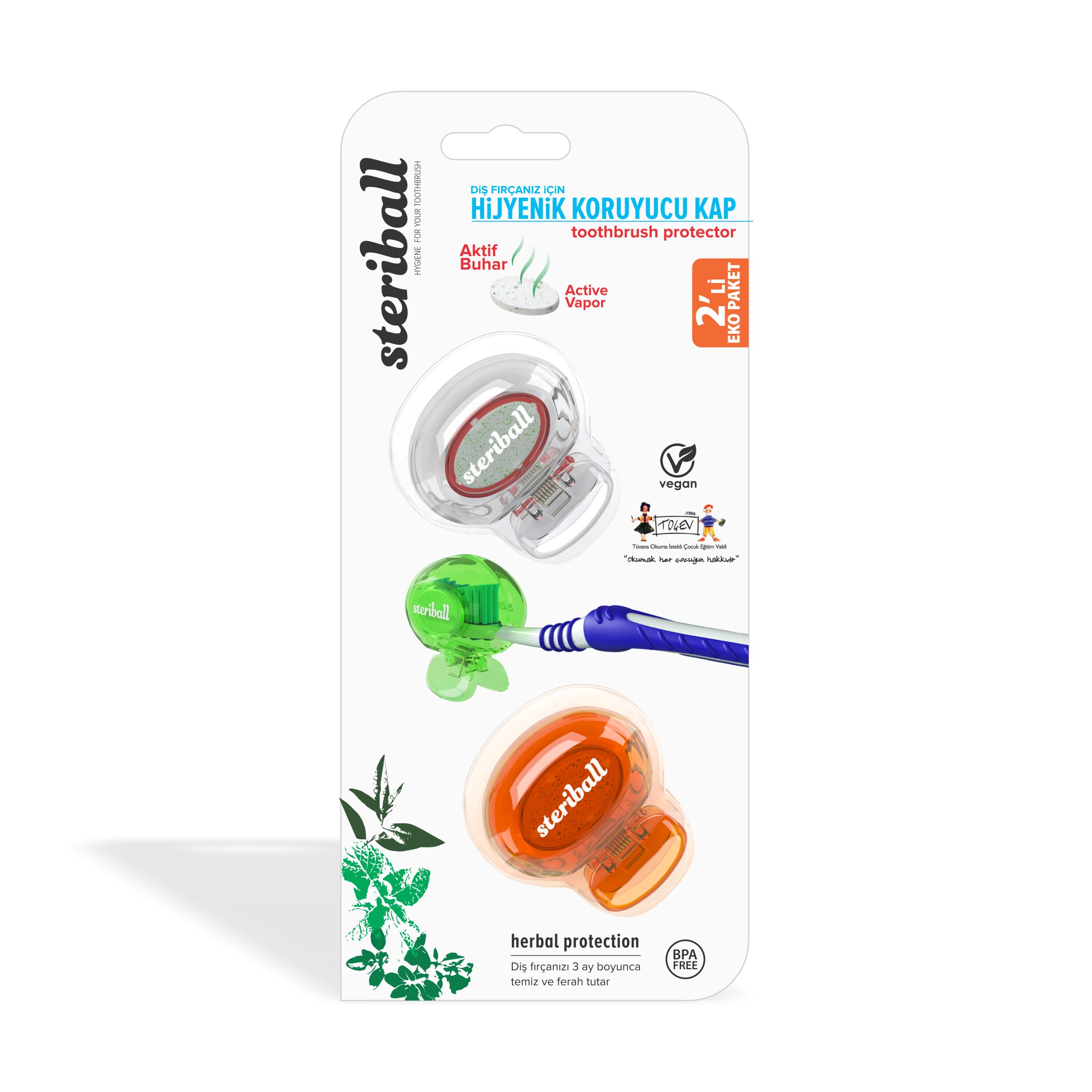 Steriball Hijyenik Koruyucu Kap 2 'li Paket (3 paketi)