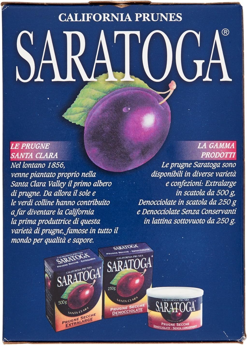 3X Confezione Per Saratoga - Prugne Secche, Extralarge - 3 confezioni da 500 g