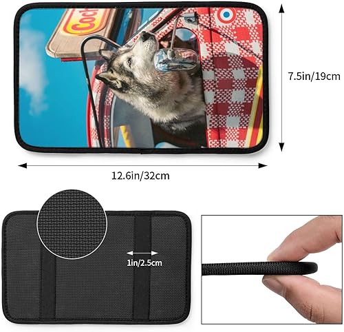 Miniatura 3 de Funda para reposabrazos personalizada para automóvil, añade tu imagen, texto, nombre, logotipo, neopreno, almohadilla para reposabrazos impermeable,