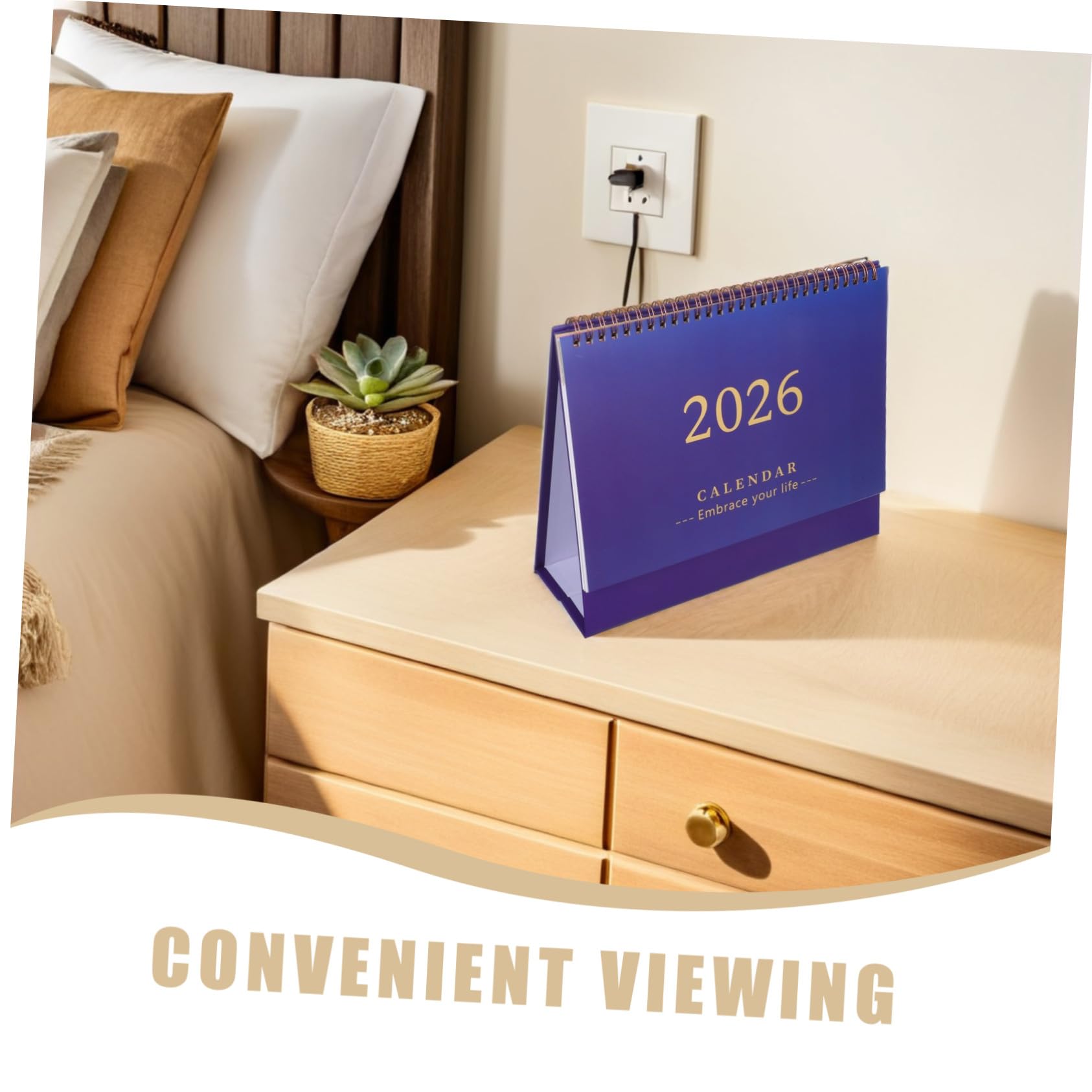 3 Pezzi Tavolo Flip Stand con Rilegatura Spirale Planner Mensile Minimalista per Organizzazione Giornaliera e Gestione Efficiente e Casa