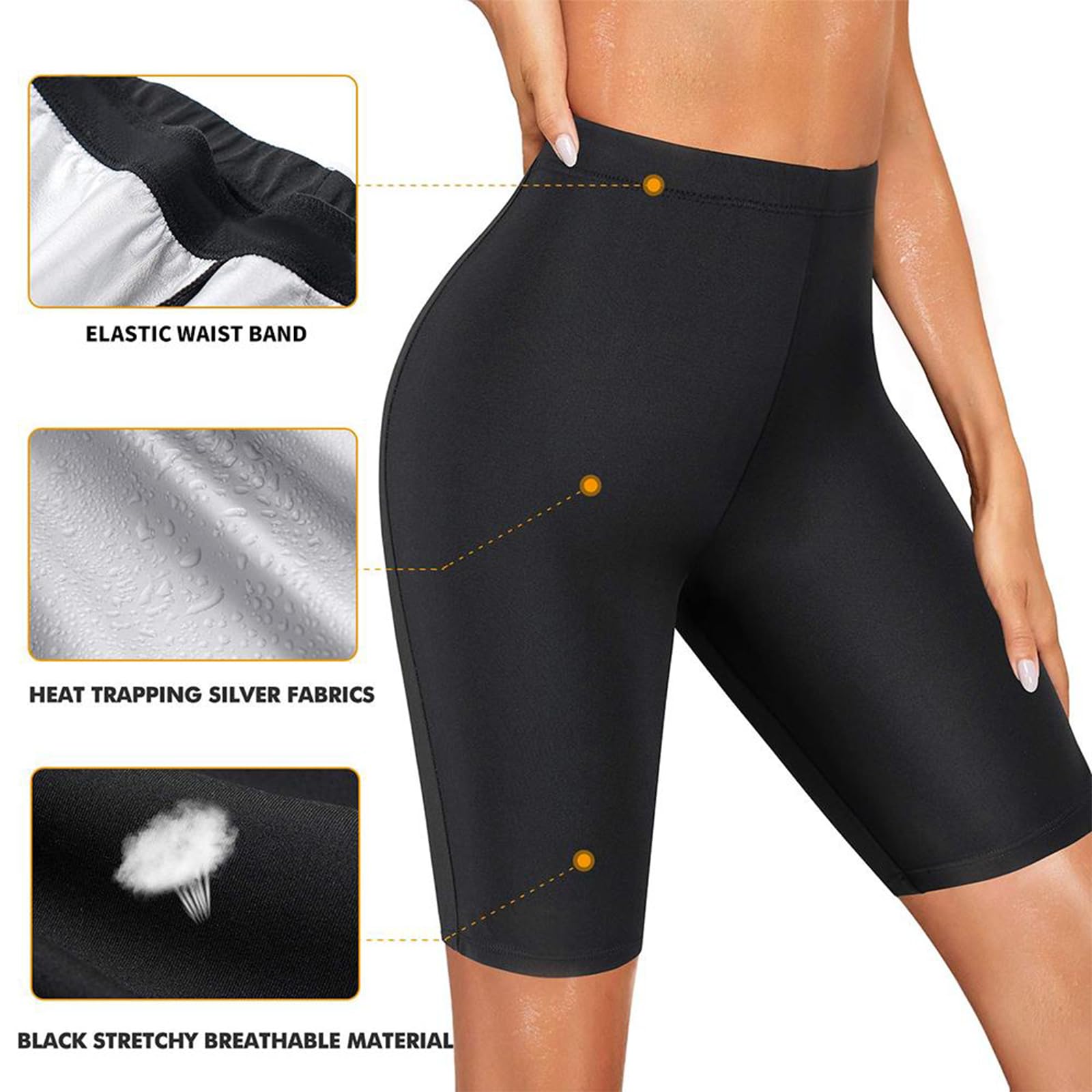 Pantaloni da sauna dimagranti termici taglia L per donne