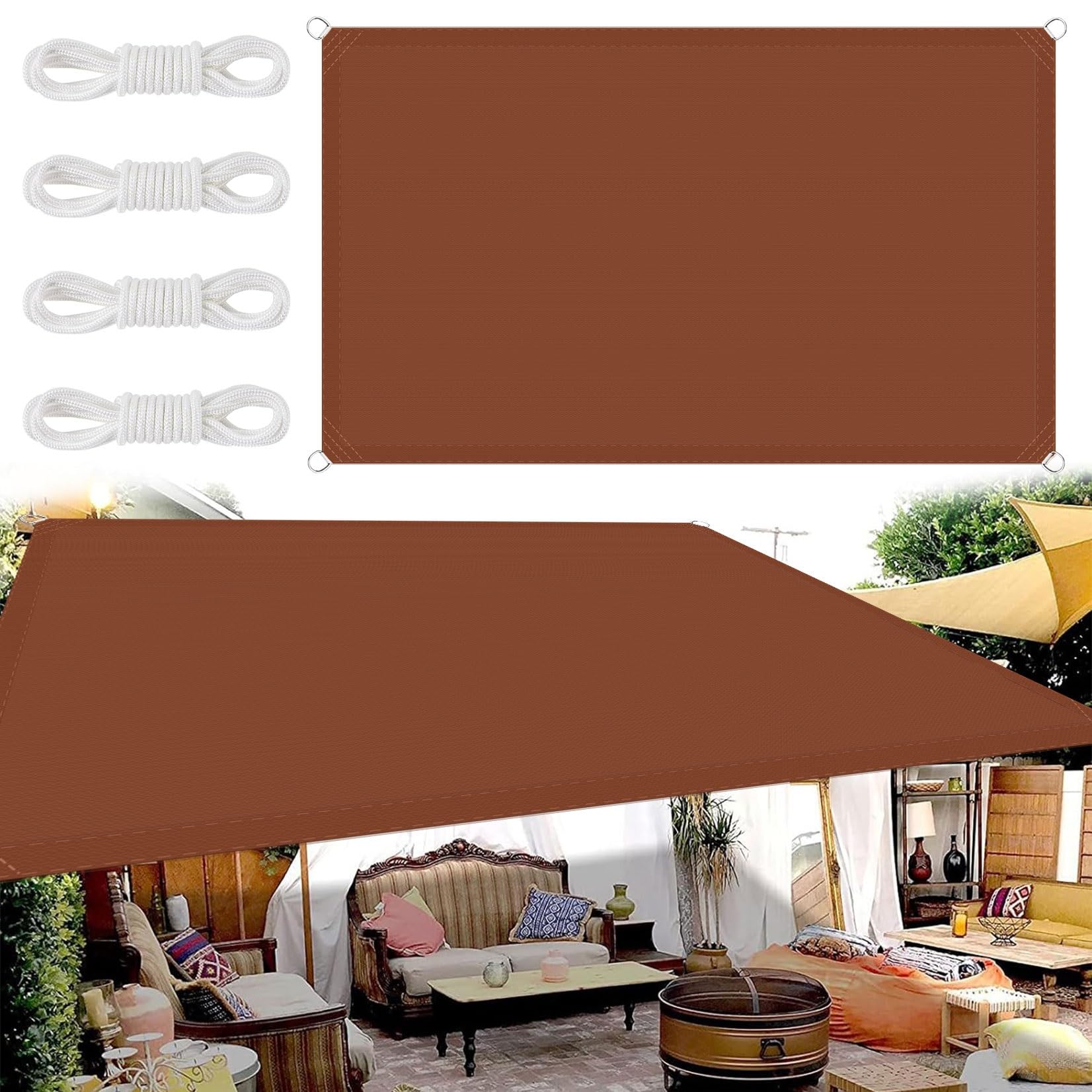 Voile d'ombrage extérieur pour aménager un patio ombragé