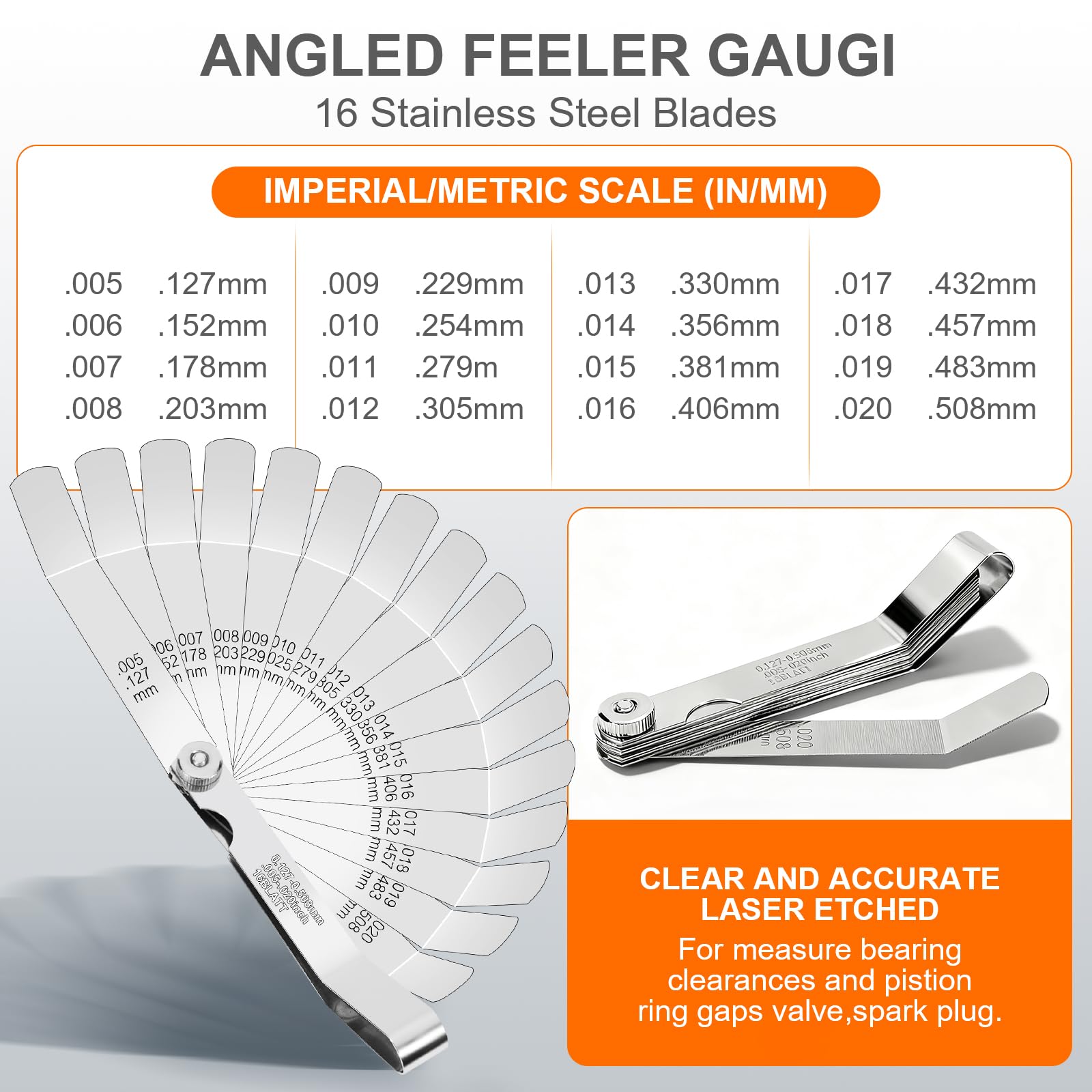 Feeler Gauge Set - Precision Measurement Tools -3 Feeler Gauge Set - Precision Measurement Tools -3