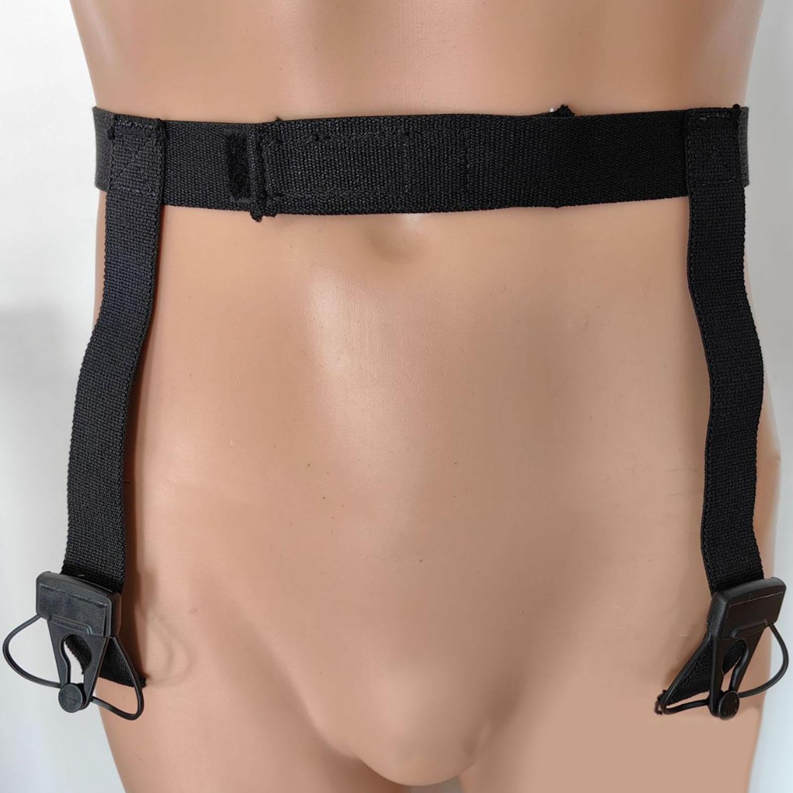 Porte-jarretelles de hockey avec sangle jock - Pantalon de hockey sur glace pour arts et gym - Taille M - Noir