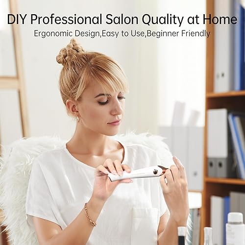 Miniatura 7 de TOUCHBeauty Lima de uñas eléctrica 5 en 1 Kit profesional de manicura pedicura con soporte, pulidor de uñas para uñas naturales de los dedos de los