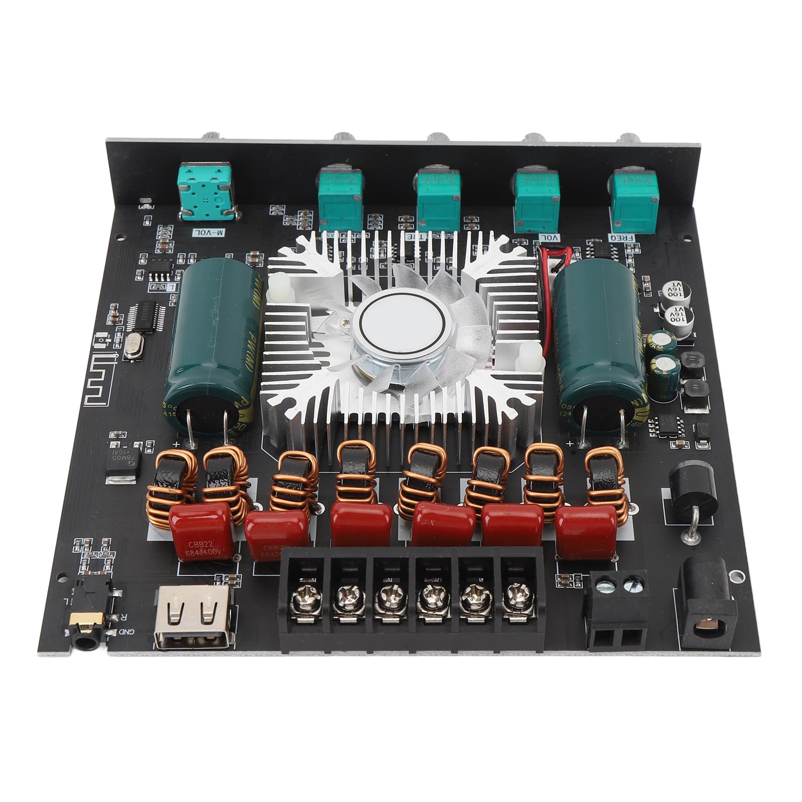 KIMISS 2.1 Modulo di Amplificatore di Potenza del Canale 220WX2 e 350W TPA3255 Amplificatore con Controllo delle App per Altoparlanti Fai -da -te
