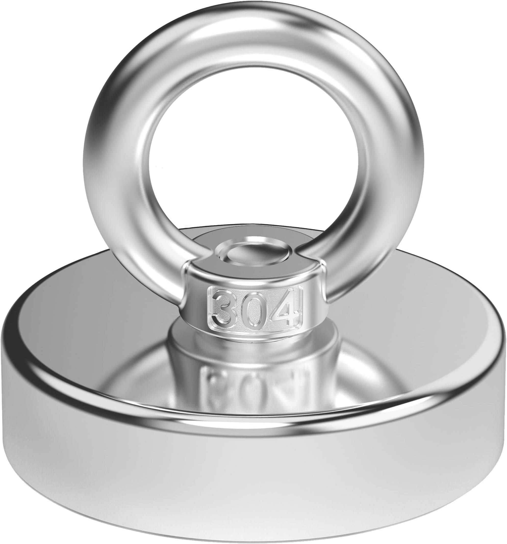Magnetpro Newly Upgraded Strong Neodymium Magnet 440 LB Force, Powerful 2.36" Diameter Magnets Perfect for Industry and Science, Magnetic Fishing