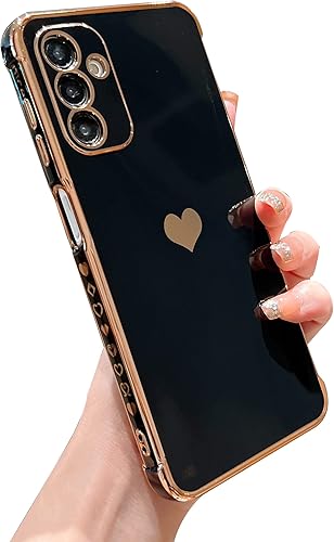 Miniatura 1 de phylla Funda compatible con Samsung Galaxy A24 4G de 6.5 pulgadas, elegante y estética, bonita funda de corazón de amor para mujer, protección de