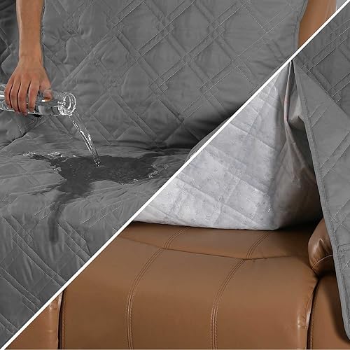 Miniatura 2 de Beacon Pet Funda para silla reclinable, funda elástica para sofá reclinable de 23 plazas, funda impermeable con bolsillos, protector de muebles para