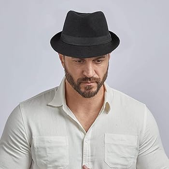 Amazon.com: Unisex Classic 20s Trilby Fedora-Hat Casual