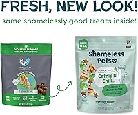 Vista 2 de Shameless Pets Golosinas para gatos con Catnip y pollo para la salud digestiva, crujientes