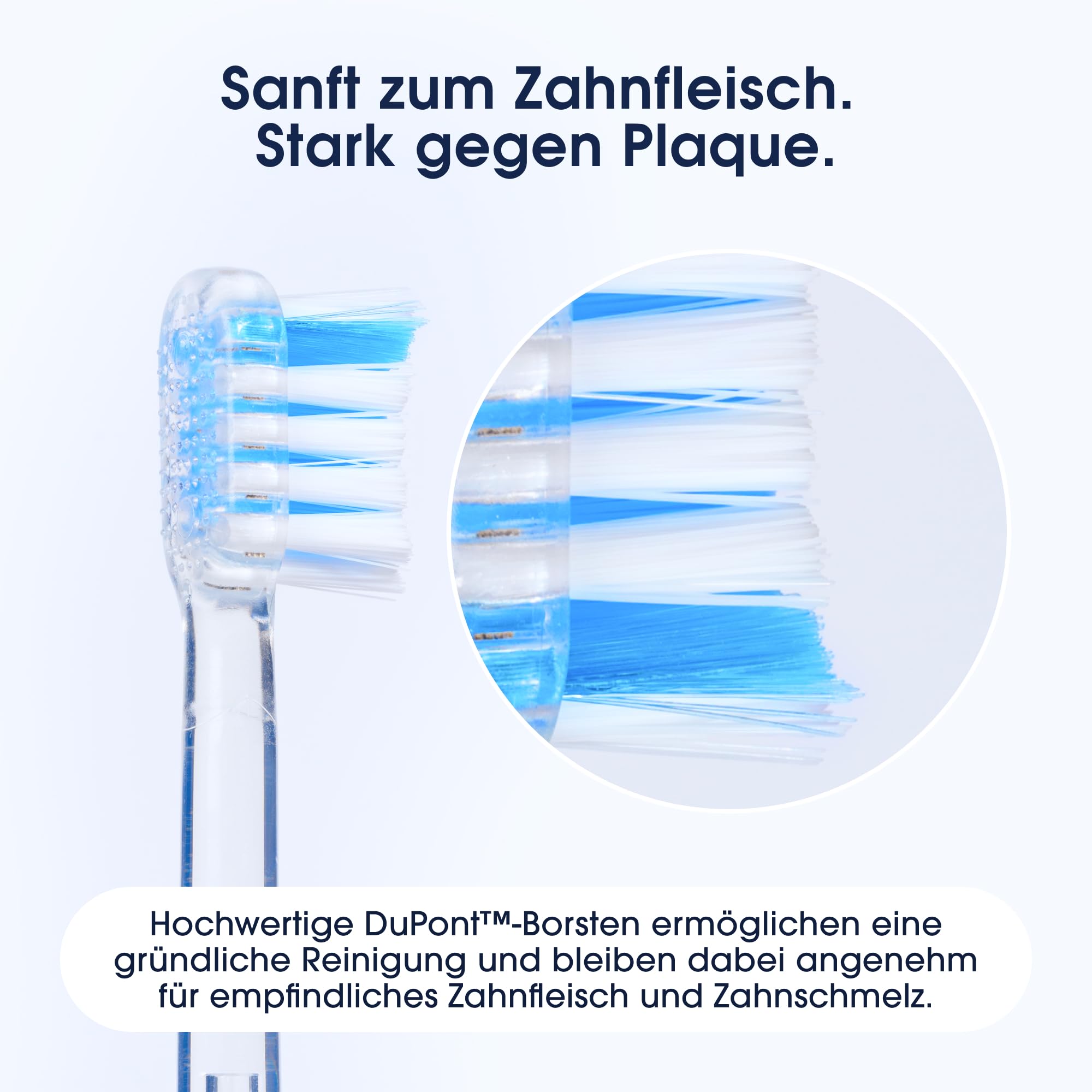 ZENT SoniQ Schallzahnbürste 2in1 Ultraschall Zahnbürste