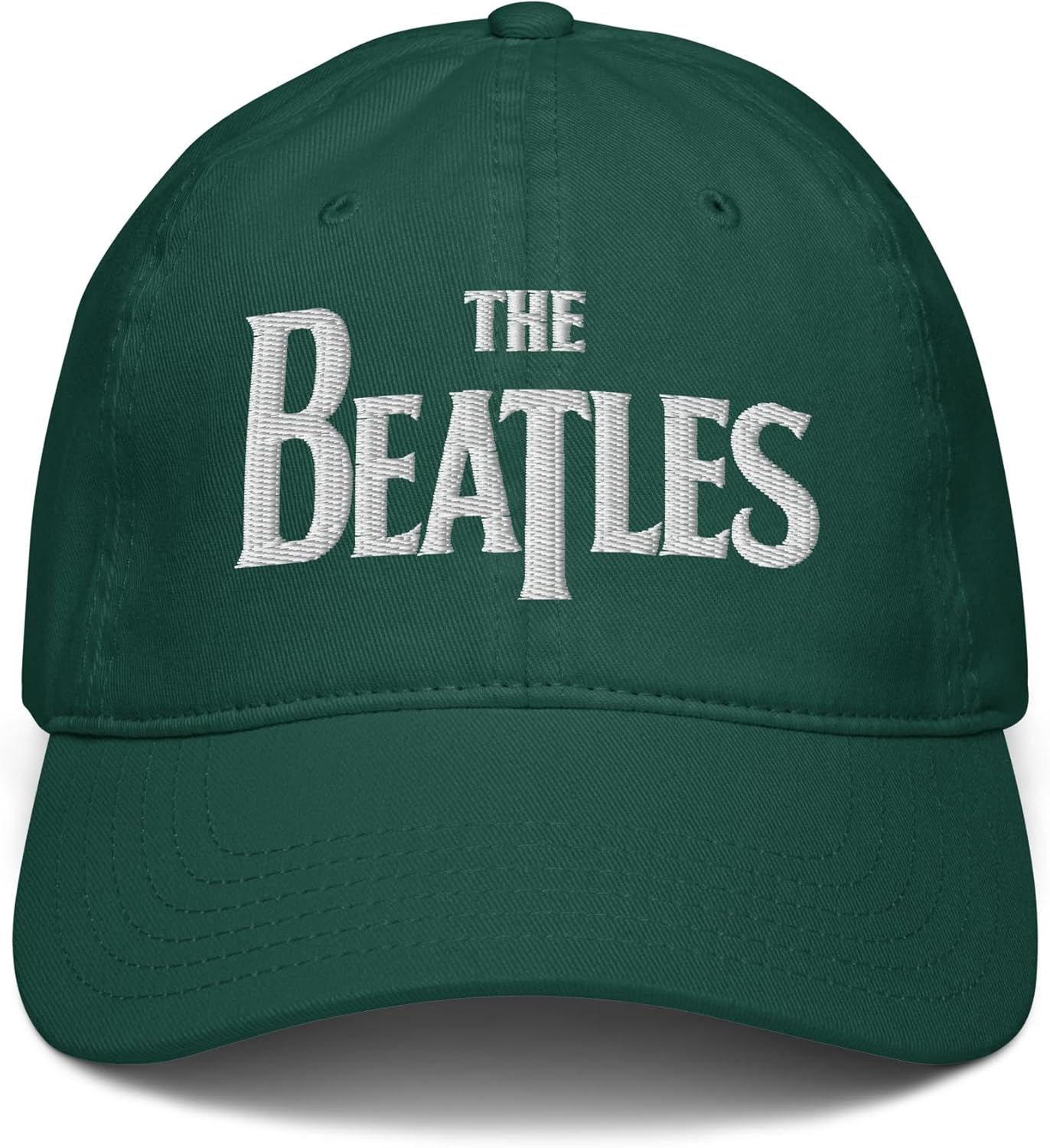 The Beatles - White Logo Adjustable Baseball Hat