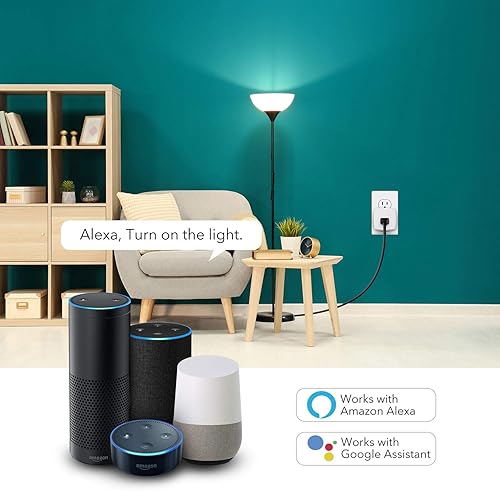 Miniatura 5 de HBN Enchufe inteligente Mini 15A, toma inteligente WiFi funciona con Alexa, Google Home Assistant, control remoto con función de temporizador, no