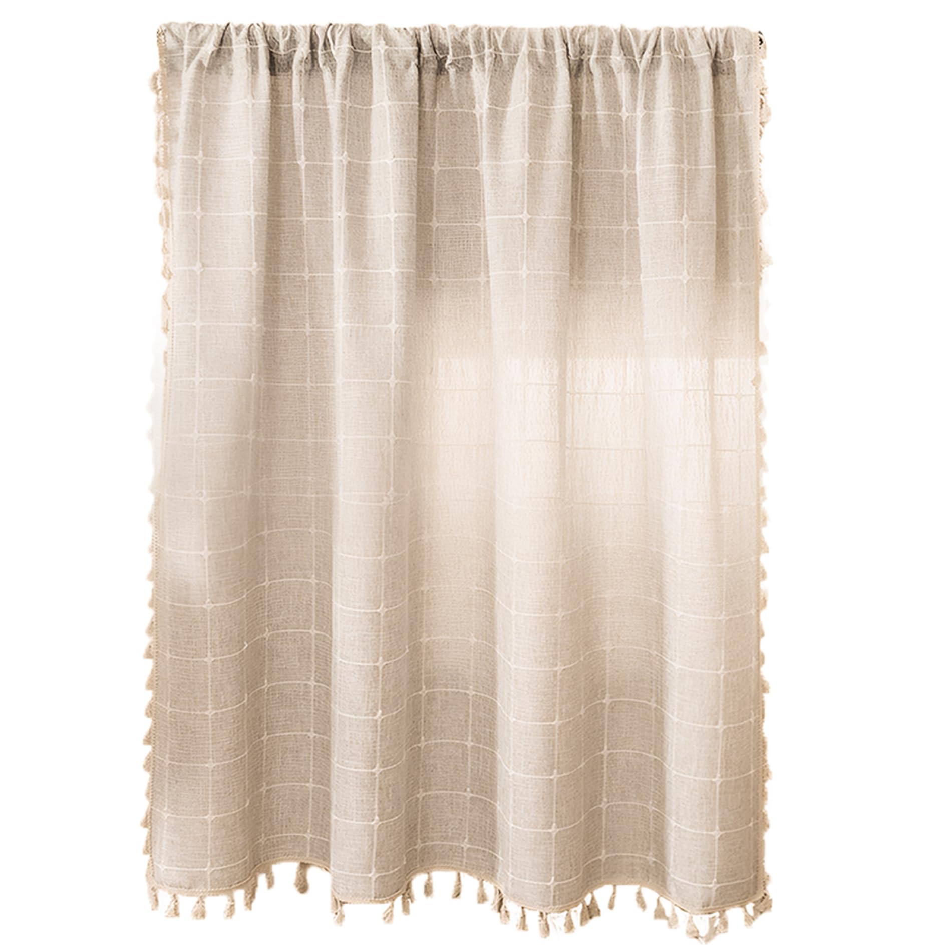 Cortinas de cocina rústicas de 90x60 cm estilo casa de campo para ventanas