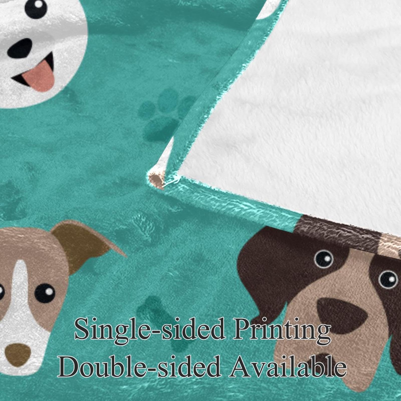 Couverture Polaire Patte De Chien Couverture De Canapé Couverture De Lit pour Chambre Salon Bureau 150×200cm