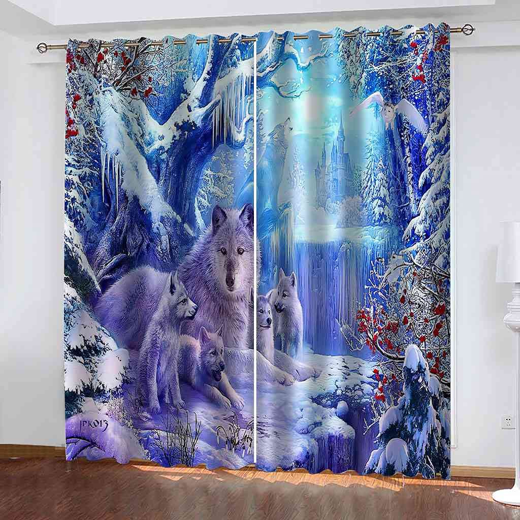 Rideau occultant à oeillets loup thermique isolant phonique polyester de cuisine