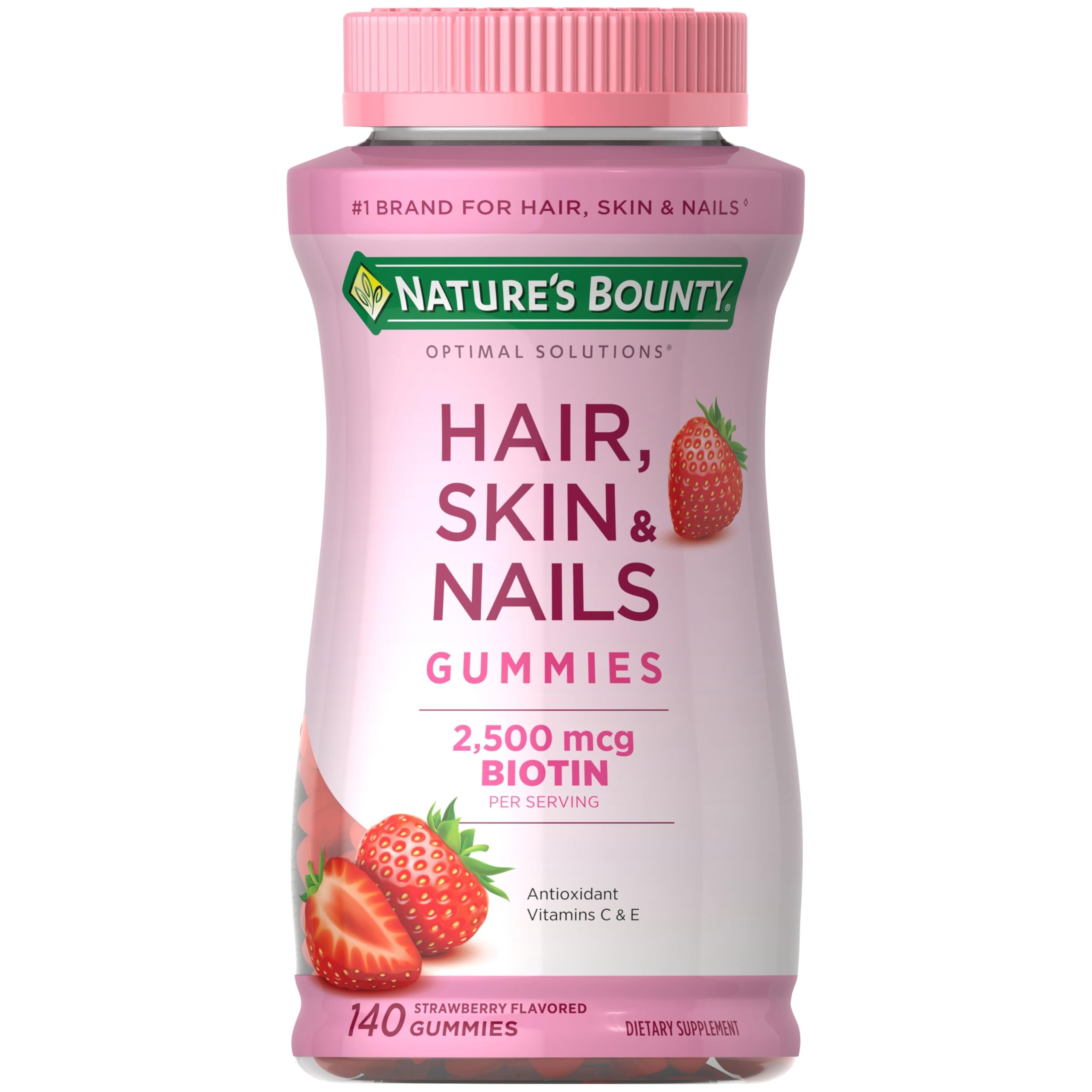 Nature's Bounty Optimal Solutions Advanced Hair, Skin, Nails 140 Gummy