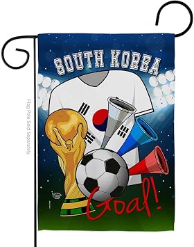 كأس العالم كوريا الجنوبية علم الحديقة FIFA فريق قطر الرئيسية ديكور بانر جدار الفن فناء الحديقة الشرفة الأمامية الشرفة غرفة الكأس زينة كرة القدم الصغيرة في الهواء الطلق الصغيرة نسيج الفناء علامات كرة القدم الداخلية المصنوعة في الولايات المتحدة الأمريكية