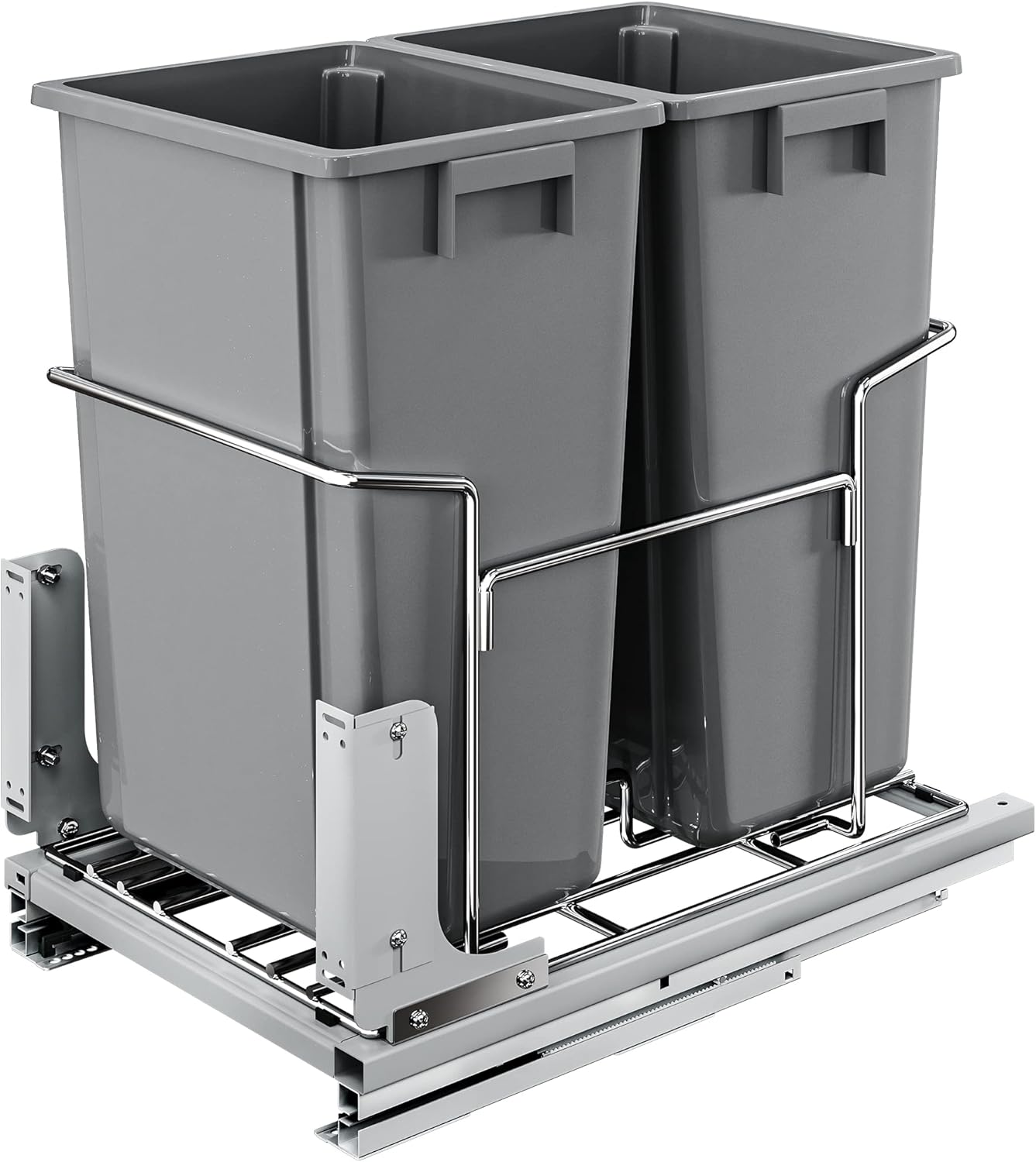 YITAHOME 2x35L Pull Out Kitchen Bin Under Counter Bin for 49 x 64 x 63