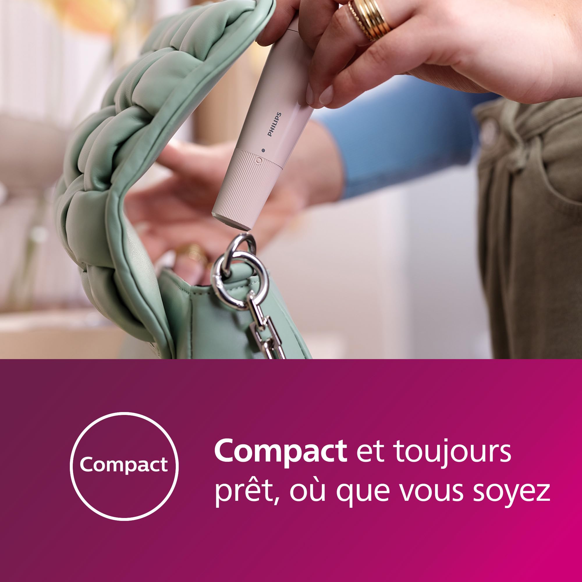 Philips Series 5000 - épilateur visage, épilateur individuel pour femme, sans fil et compact, avec tête hypoallergénique, épilation douce et rapide du visage, retouches faciles, modèle BRR454/00