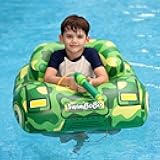 Swimbobo Toddler Pool Float with Seat Boat Inflatable Ride-on Airplane Pirates Sharks Car for Kids Outdoor Toys
