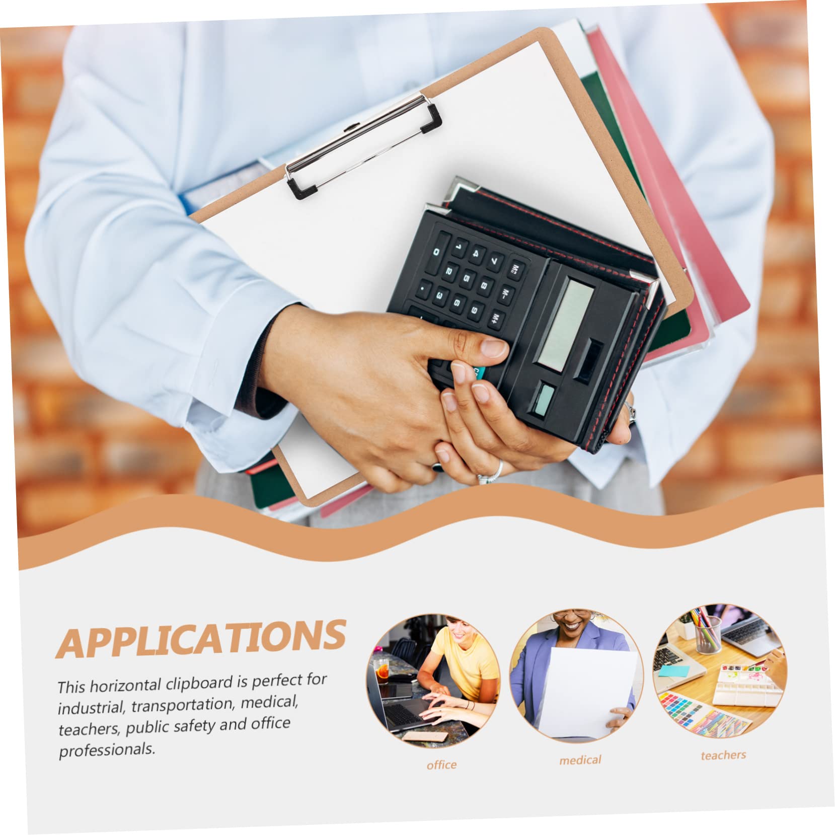 Uonlytech 2 Set Portablocco Orizzontale Organizer Documenti Per Ufficio E Scuola Design E Per Per Riunioni E Facile Usare E Portatile 3 Pezzi * 2