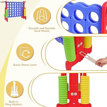 その他 4in1 Box SmartBoom's Play within a Play Costway-4-in-A-Row-Giant-Game-