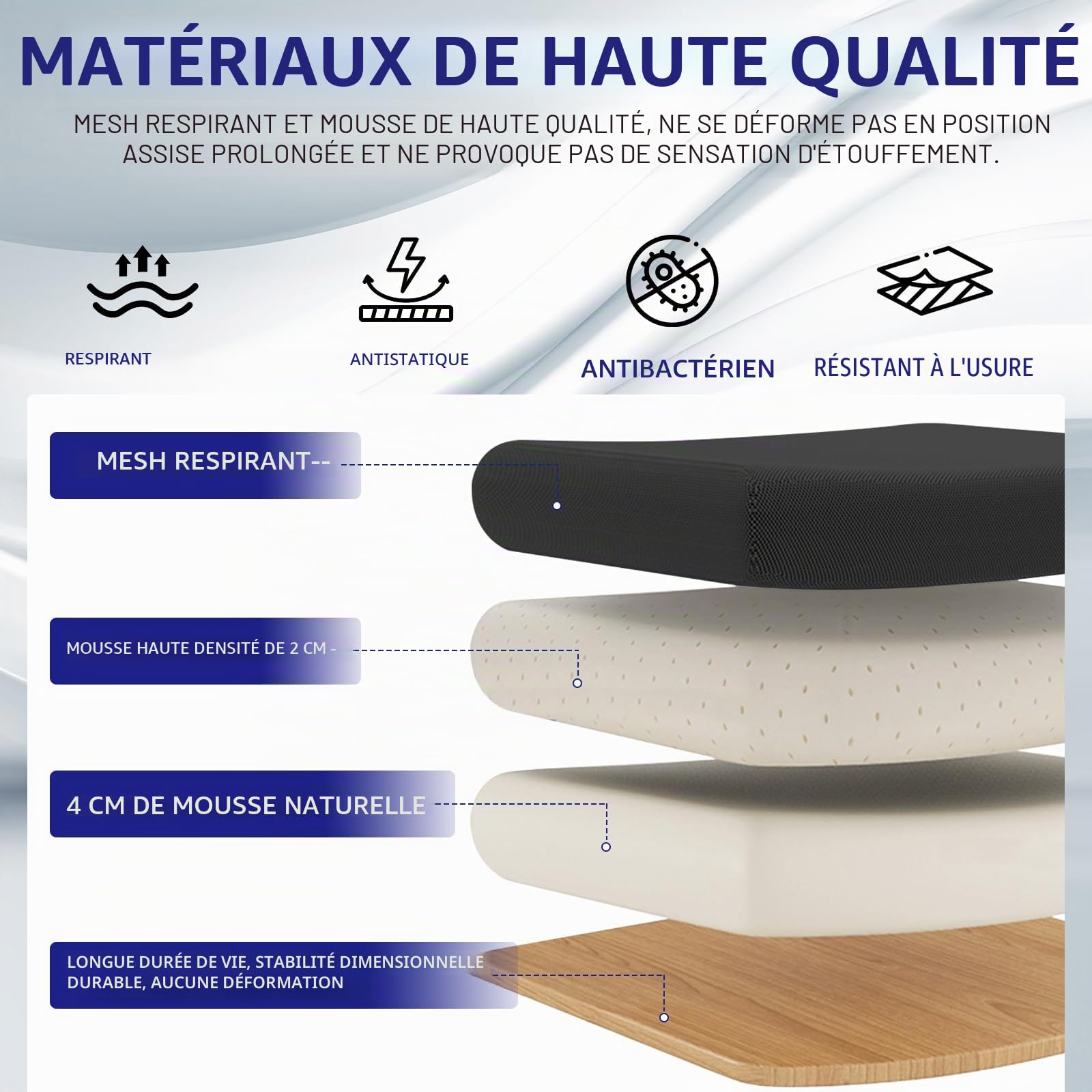 Milacyee Chaise de Bureau Ergonomique, Accoudoirs Rabattables 90°, Support Lombaire, Maille Respirante, 120° Inclinaison（Ne Peut Pas être verrouillé）, Roues Silencieuses 360°, Charge 102kg