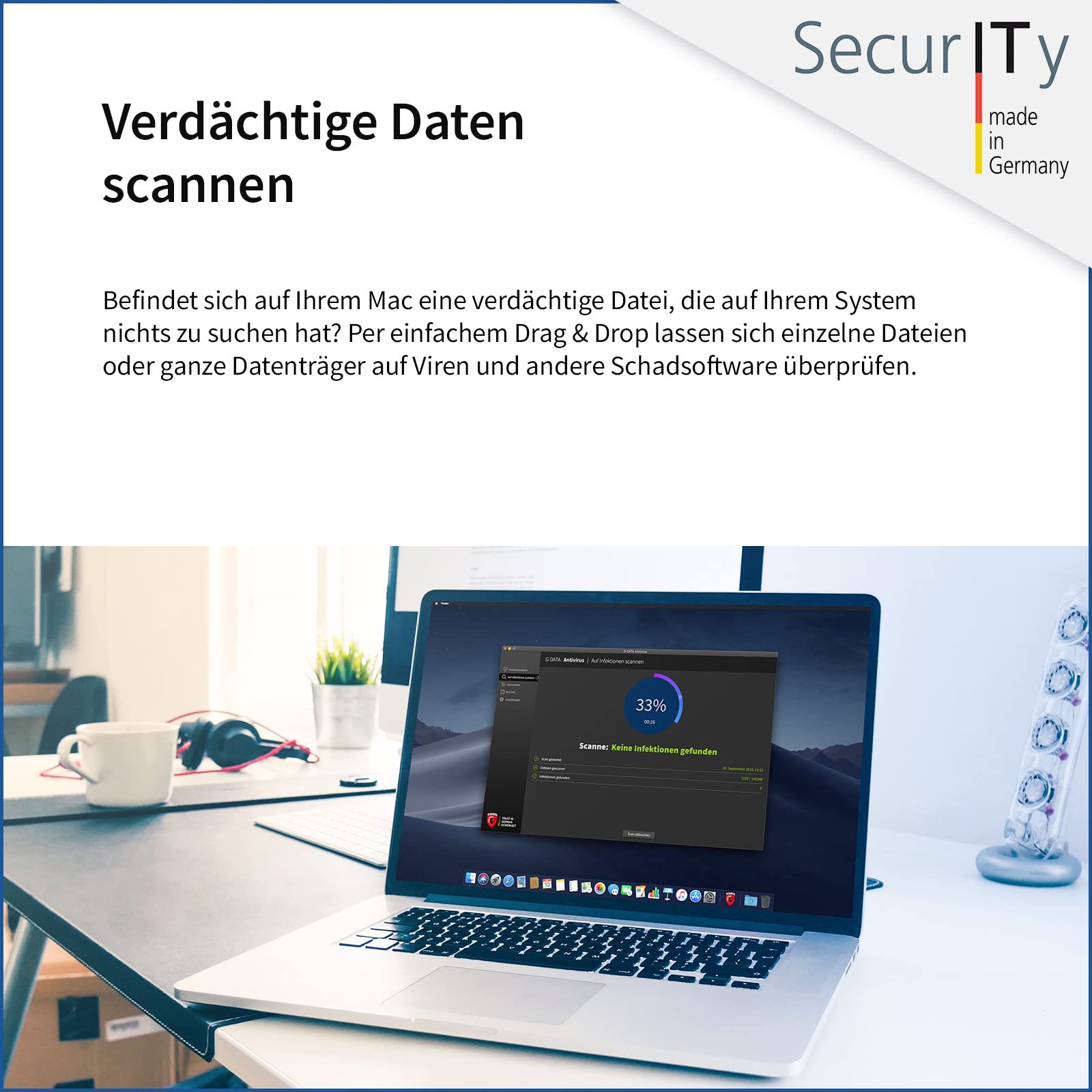 G DATA Antivirus 2026 | 3 Geräte | 1 Jahr | für Mac | zukünftige Updates inklusive | Made in Germany | Aktivierungscode per Email