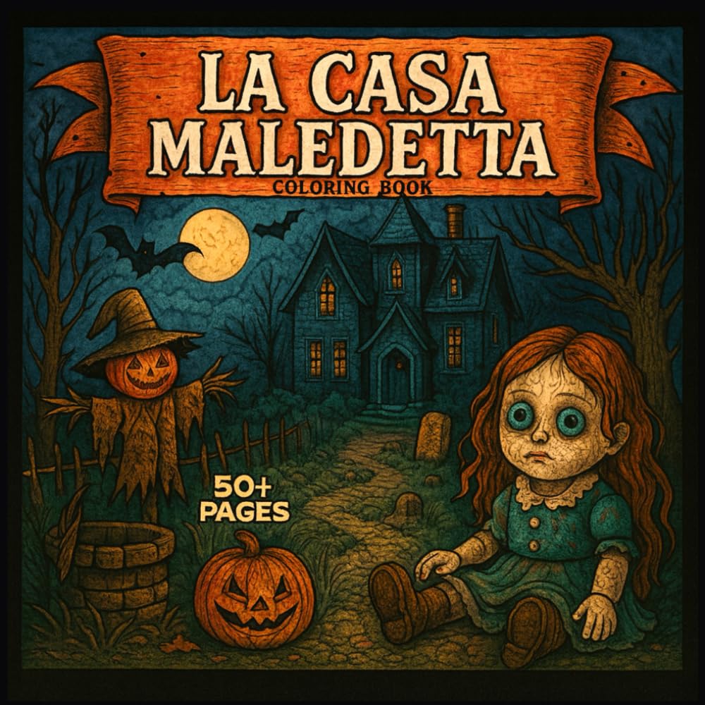 La Casa Maledetta – 50+ Pagine da colorare per chi ha più incubi che mandala