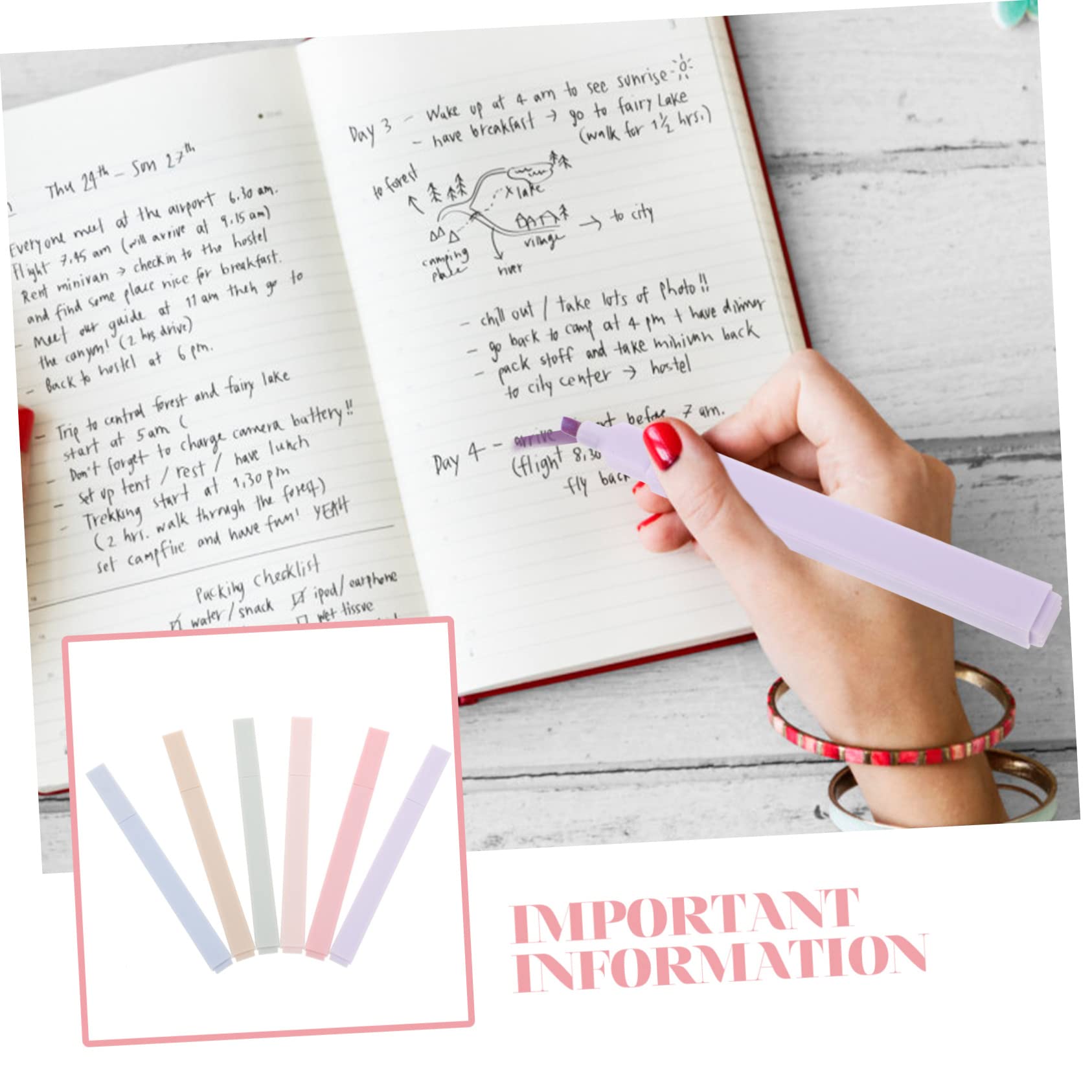 Housoutil 30 Stück Teiliges Textmarker Pastellfarben Kleine Scrapbook Marker Leuchtende Markierstifte für Schule Büro und DIY Weiches Schreiben für Notizen und Hervorhebungen