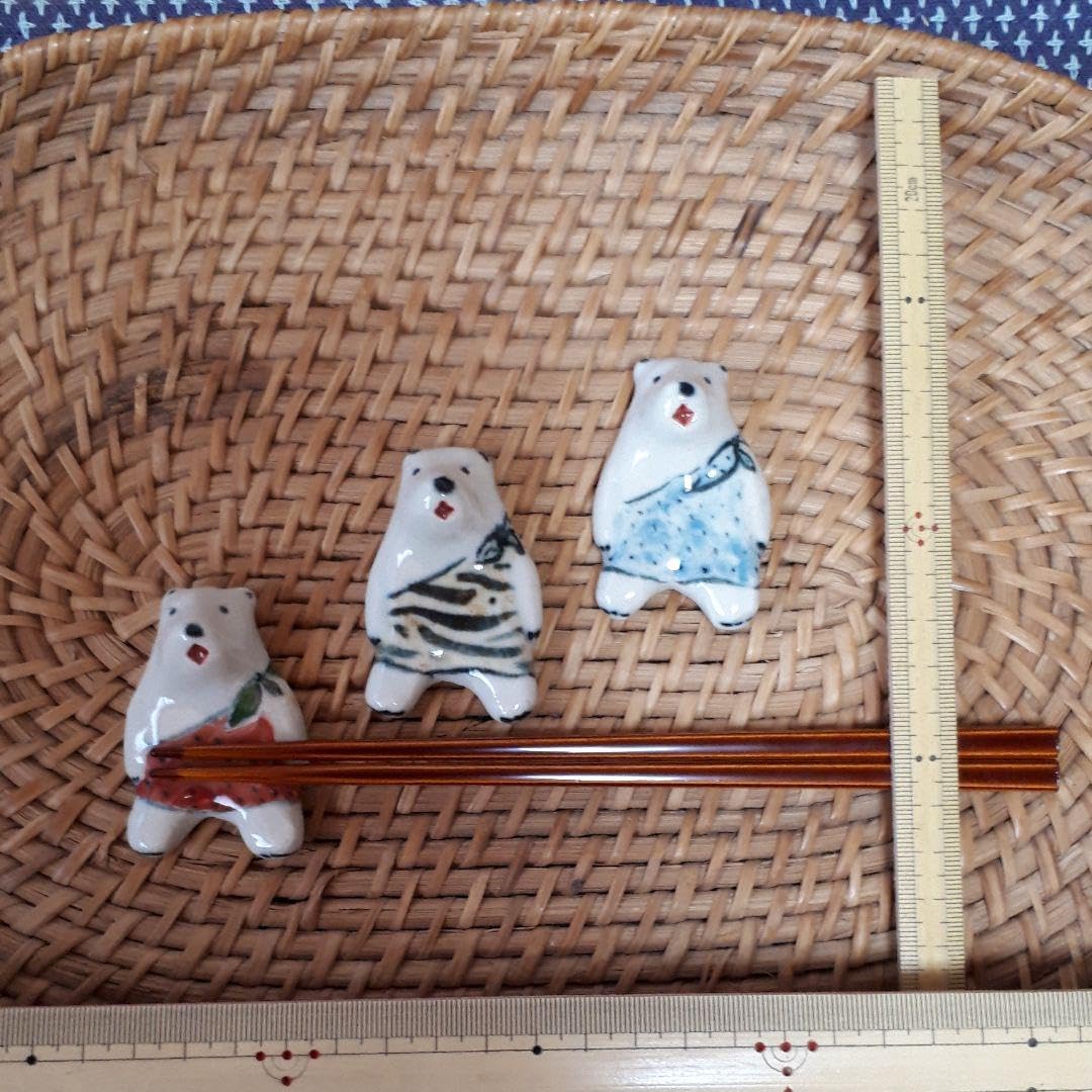 白くま箸置き3コセット 議論好きなコ