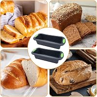 KineticKraft szilikon sütőforma 28x12 cm téglalap sötétszürke kenyér torta brownie 5