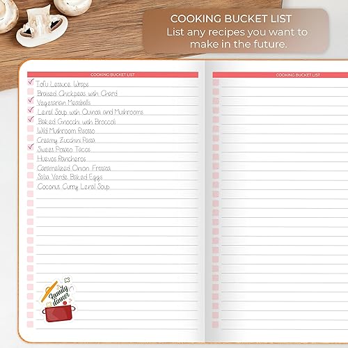 Vista 54 de Clever Fox cuaderno de recetas A5 Gris