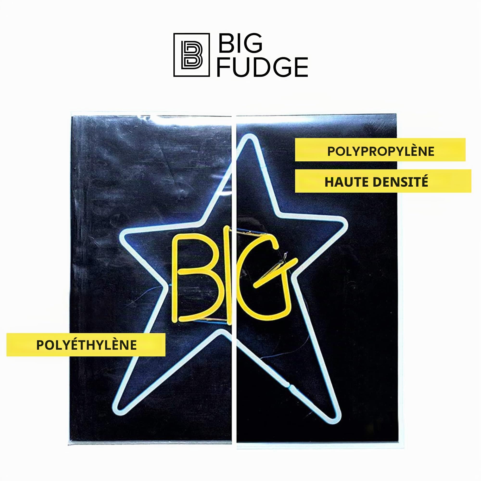 BIG FUDGE Pochette Album Vinyle - 12 Pouces 50 Pochettes Intérieures & 50 Extérieures - Rangement Transparent - Pochettes de Protection Sans-Acide pour Disques Vinyles 33 Tours