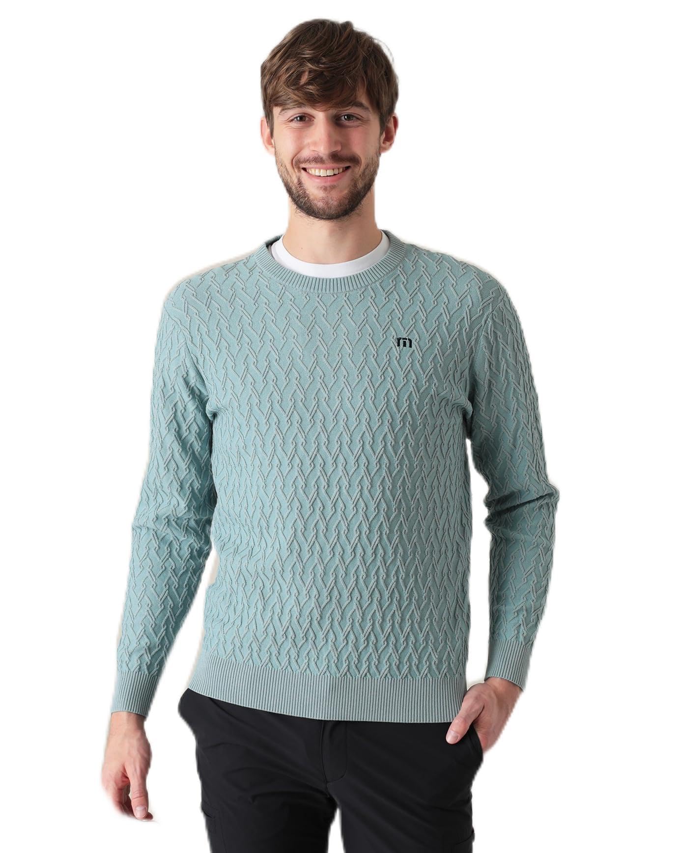 Amazon | [トラヴィスマシュー] メンズ クルーネックニット (ケーブル