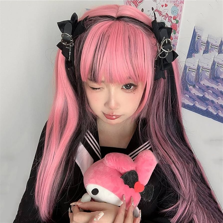 ウィッグ2台　スプレー＆ブラシ＆ネット＆スタンドピンクorブラウンのおまけ付き Amazon.co.jp: クリアストーン(Clearstone) WIGGY RICH ウィッグ