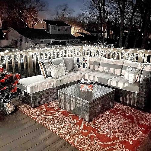 Miniatura 6 de Tira de luces LED parpadeantes, tira de luces enchufables, 8 modos, impermeable, para interiores y exteriores, árbol de Navidad, boda, fiesta,