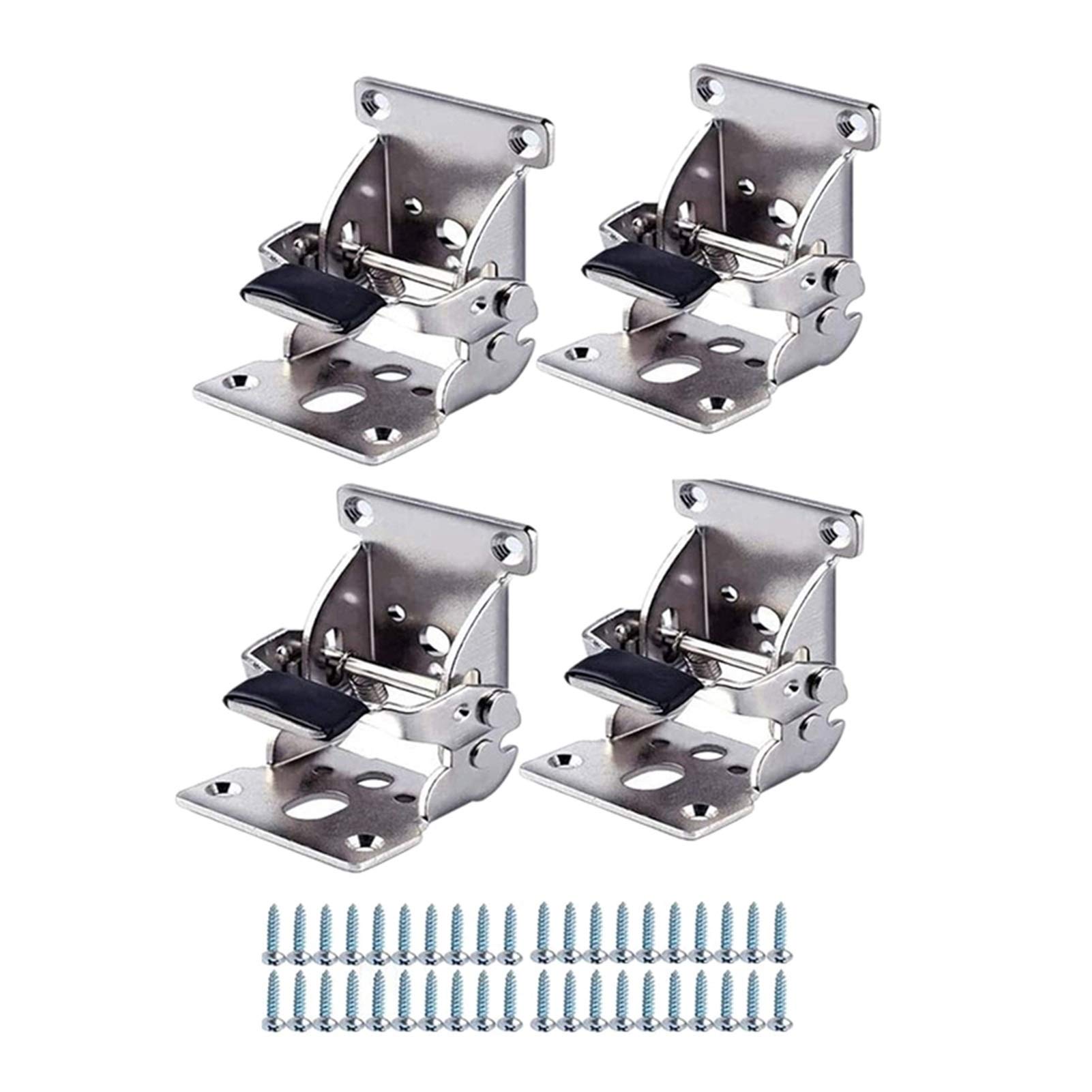 Shundeed One Color 4-Piece Collapsible Bracket - Collapsible Leg Hinge Bracket, Self-Locking Hinge Hardware With Screw-Lock Extensions For Table Legs