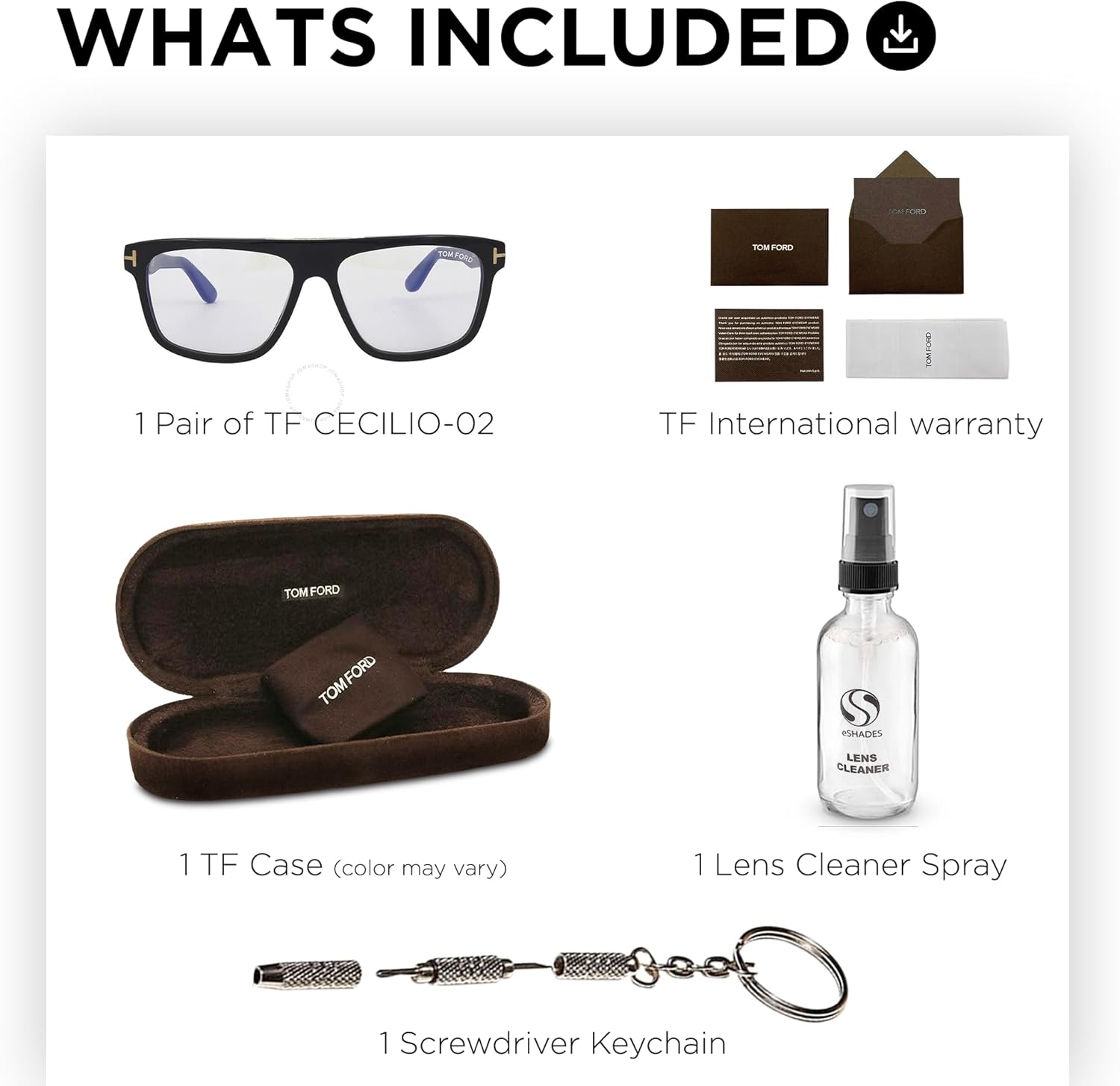 Tom Ford FT0628 CECILIO-02 Geometric Shape Sunglasses + Bundle With eSHADES Eyewear Cleaning Kit - Image 3