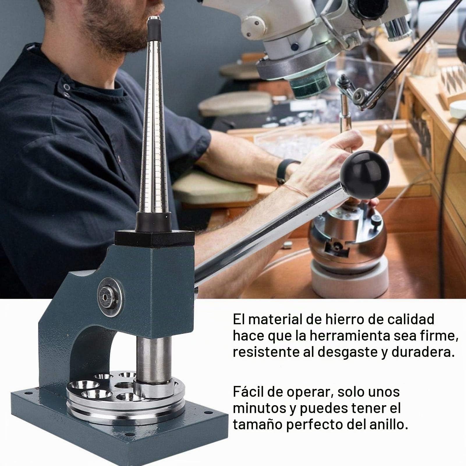 Ampliador Reductor Anillo Ajustable Joyería Accesorio Regulable para Dedo Talla Universal Sin Dañar Pieza